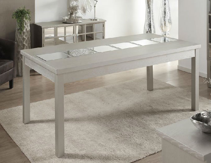 Mesa Comedor Plata Con Espejos Antinori | Blog de artesania y decoracion