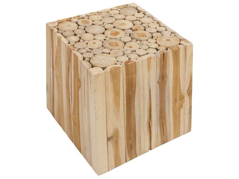 Mesa Cubo Natural Bergen | Blog de artesania y decoracion