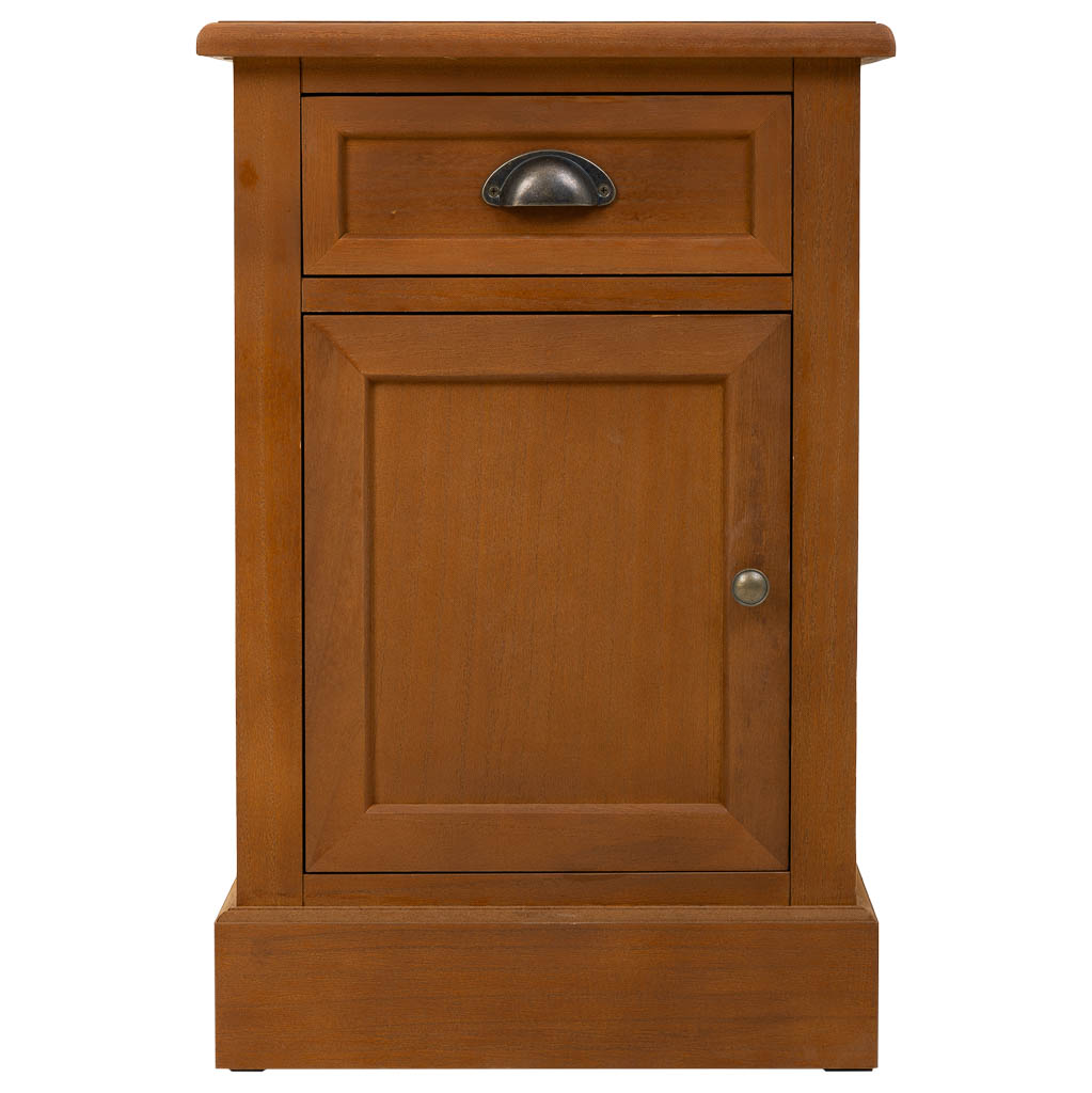 Mesita dormitorio 1 cajon 1 puerta estilo colonial